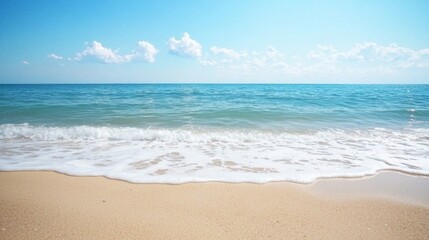 Fototapeta premium Nature's Harmony: Ocean Meets Desert in High Definition