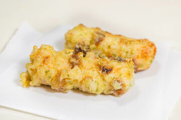 ポテサラちくわの磯辺揚げ