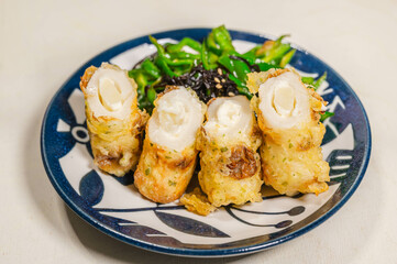 ポテサラちくわの磯辺揚げ
