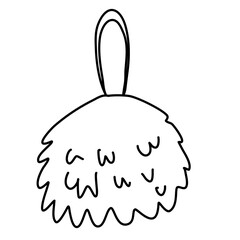 Bath sponge scrub doodle