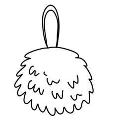 Bath sponge scrub doodle