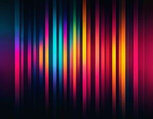 Multicolored Abstract Stripes with Neon Effect