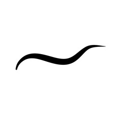 Abstract swish swosh line