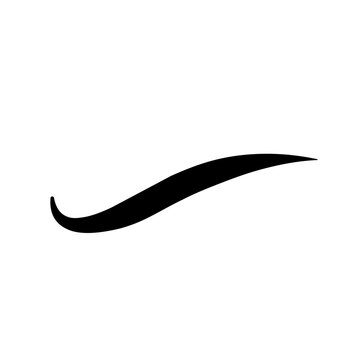 Abstract swish swosh line