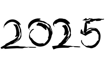 2025 text with transparent background