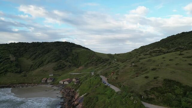 Aerial view of Rosa Sul, Imbituba, SC, Brazil
