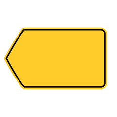 Black yellow plank road sign