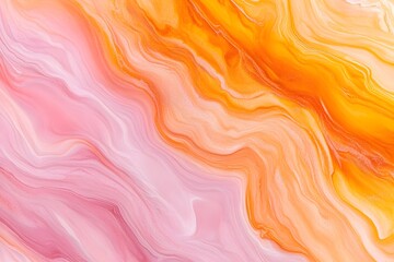 Captivating Fluid Marble Ombr Gradients of Burnt Orange and Dusty Rose Abstract Background for Advertising and Branding