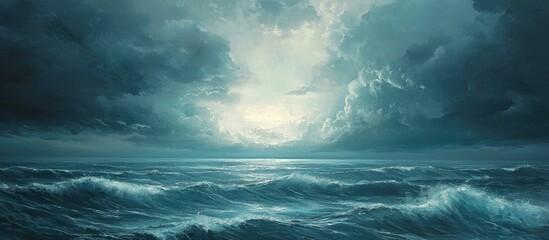 Fototapeta premium Moody Skies Over The Sea