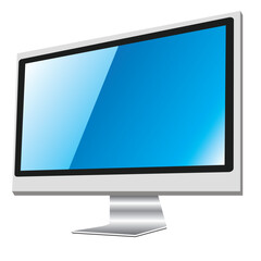 Fototapeta premium Flat computer monitor