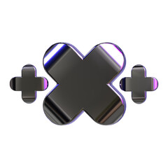 Obraz premium y2k abstract geometry 3d icon illustration