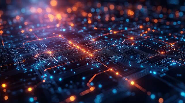 detailed visualization of machine learning algorithms processing vast amounts of big dat showcasing the integration of ai in dat analytics and predictive modeling