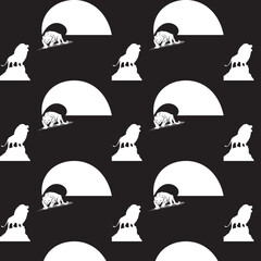 set of silhouettes of hats