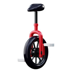 Unicycle 3D Illustration © kreevstock