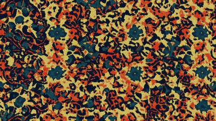 Seamless abstract kaleidoscope symmetrical background pattern