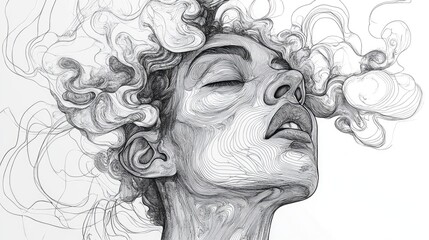 Creative Line Art Illustrations Showcasing Analytical Skills and Artistic Ideas