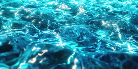 Experience the refreshing sensation of immersing yourself in crystal-clear turquoise waters with gentle waves lapping at your side, Tranquil experience in clear turquoise waters