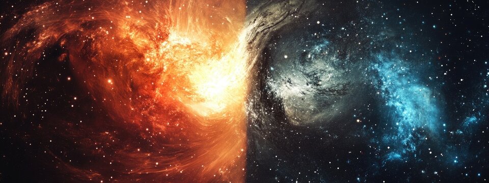 Dual existence: An artistic depiction of a parallel universe, blending abstract elements and surreal visuals, highlighting the enigmatic nature of alternate dimensions.