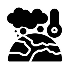 Global Warming glyph icon
