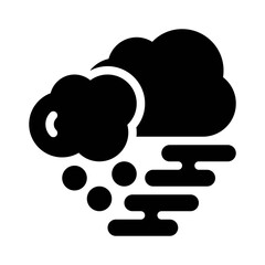 Smog Cloud glyph icon