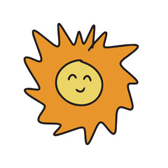 kawaii heart love stock element isolated on white background