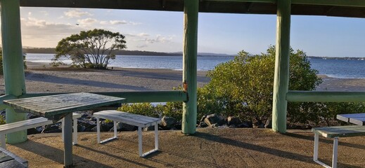 view of the beach from park © Devi