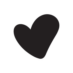 hand drawn line heart love element stock. brush love on valentine element stock. popular heart