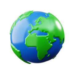 Earth 3D Illustration