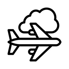 Private Jet line icon