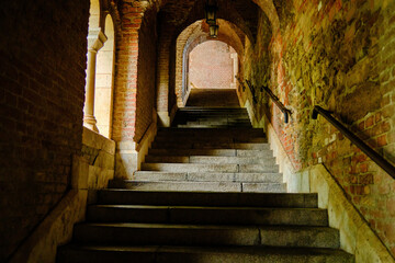 Stairs going up to the Fisherman's Bastion in Budapest