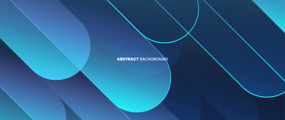 Abstract blue background with clashing slanted patterns. Futuristic design of geometric shapes. Vector illustration.	