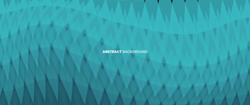 Abstract background with a pattern of consecutively arranged triangles in a graduating blue color.	