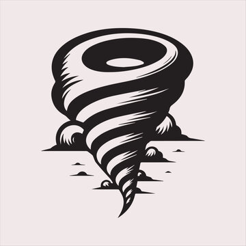 recommend clip art: Tornado logo vector, Tornado silhouette vector icon.