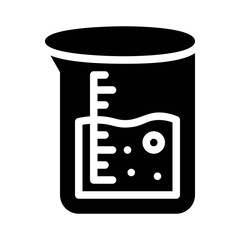 Beaker glyph icon