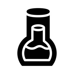 Flask glyph icon