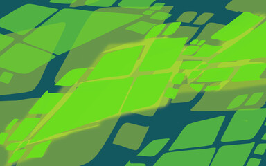 abstract background illustration with green pattern on blue background