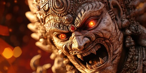 Fototapeta premium durga puja statue
