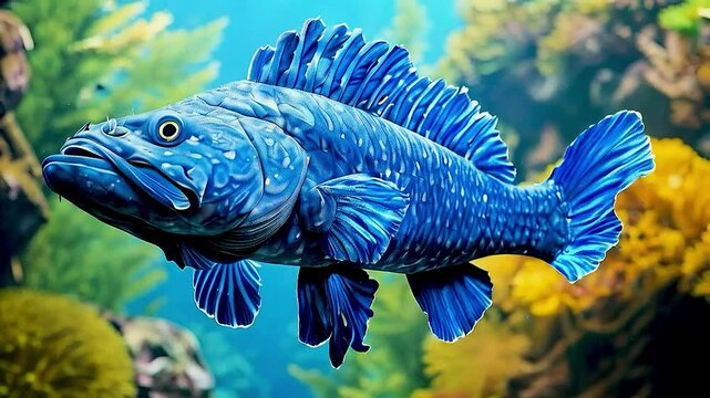 a blue fish