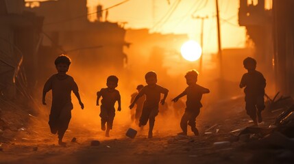 Fototapeta premium children of war