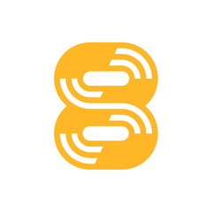 Monogram 8. Number 8. Number 8 design logo. Monogram letter mark 8 logo design. Monogram design vector logo. Monogram number 8 logo design. Simple number 8 monogram. Monogram 8 design logo. 