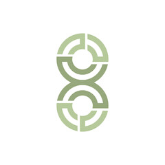 Monogram 8. Number 8. Number 8 design logo. Monogram letter mark 8 logo design. Monogram design vector logo. Monogram number 8 logo design. Simple number 8 monogram. Monogram 8 design logo. 