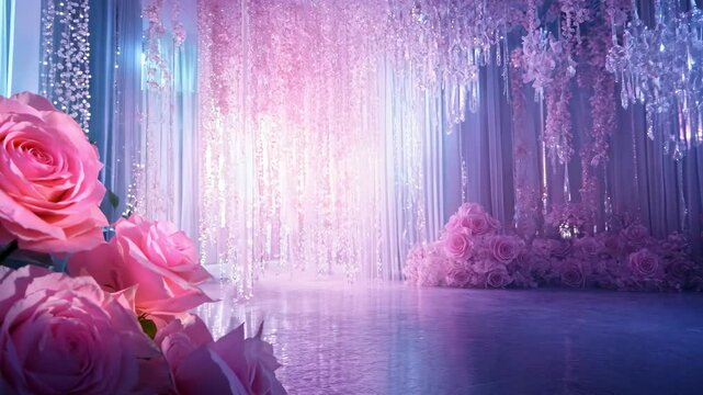 Beautiful dreamy wedding scene