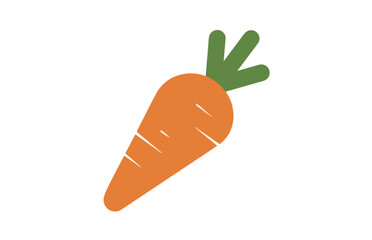 Children's coloring book carrot. Coloring book with cute cartoon vegetable. Vector illustration