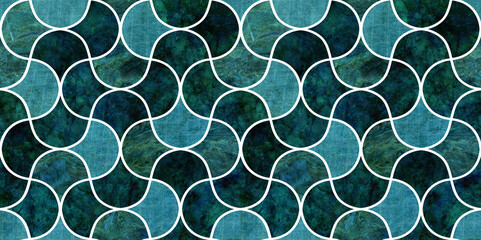 Seamless colorful art design mixed texture wall tiles for decor.