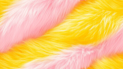 Obraz premium 3D animal print in pink yellow colored shiny seamless patchwork pattern. fashion trendy animal fur luxury background for fabric design wallpaper