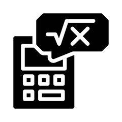 Calculator glyph icon