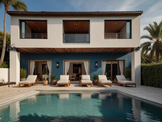 Fototapeta premium Modern Luxury Villa with a Swimming Pool