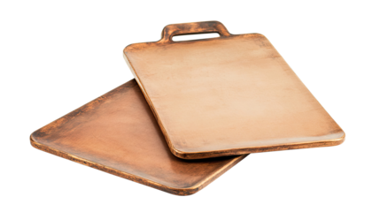 Set of Blank Paper Clipboards Isolated on a Transparent Background Generative AI