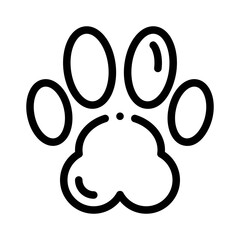 Dog Print line icon