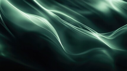 Obraz premium Dark green gray glowing abstract gradient on a textured dark background featuring a luminous effect ideal for large banner applications